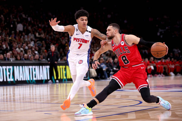 Zach Lavine drops 30 points in Bulls win over Pistons in&nbsp;Paris